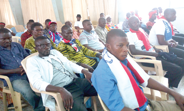 Some of the NPP supporters at the press conference